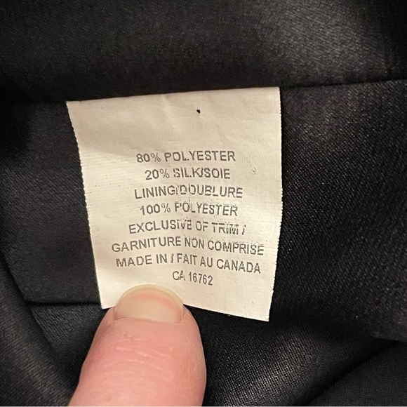 Lida Baday Grey/Black Silk Top Strapless Party Dress (4-6) - Picture 13 of 14